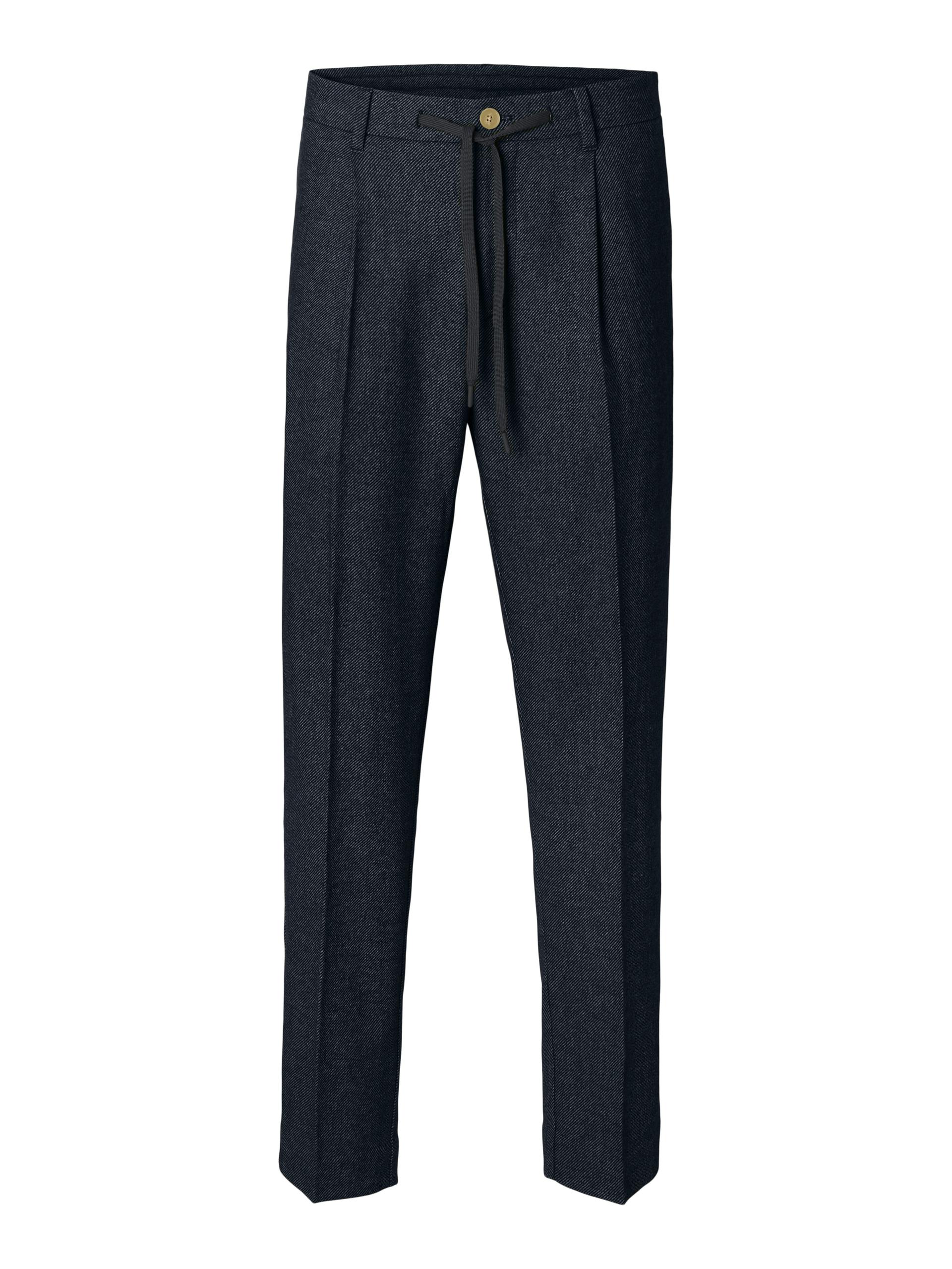 SLH-190 REG TAPERED LEROY WOOL BLND PANT S Verjüngt - Dark Navy