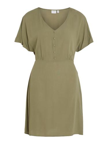 VIMOASHLY BUTTON S/S DRESS Grün 38