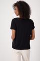 Blusenshirt mit Schmuckschrift 36 - Schwarz