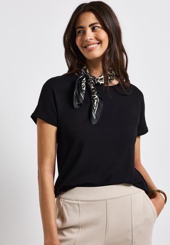 Satin Tuch mit Leo-Muster One size - Black