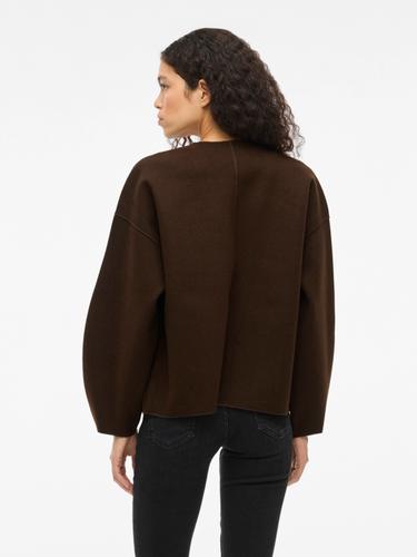 VIJUICE LOOSE L/S JACKET - NOOS 38 - Coffee Bean