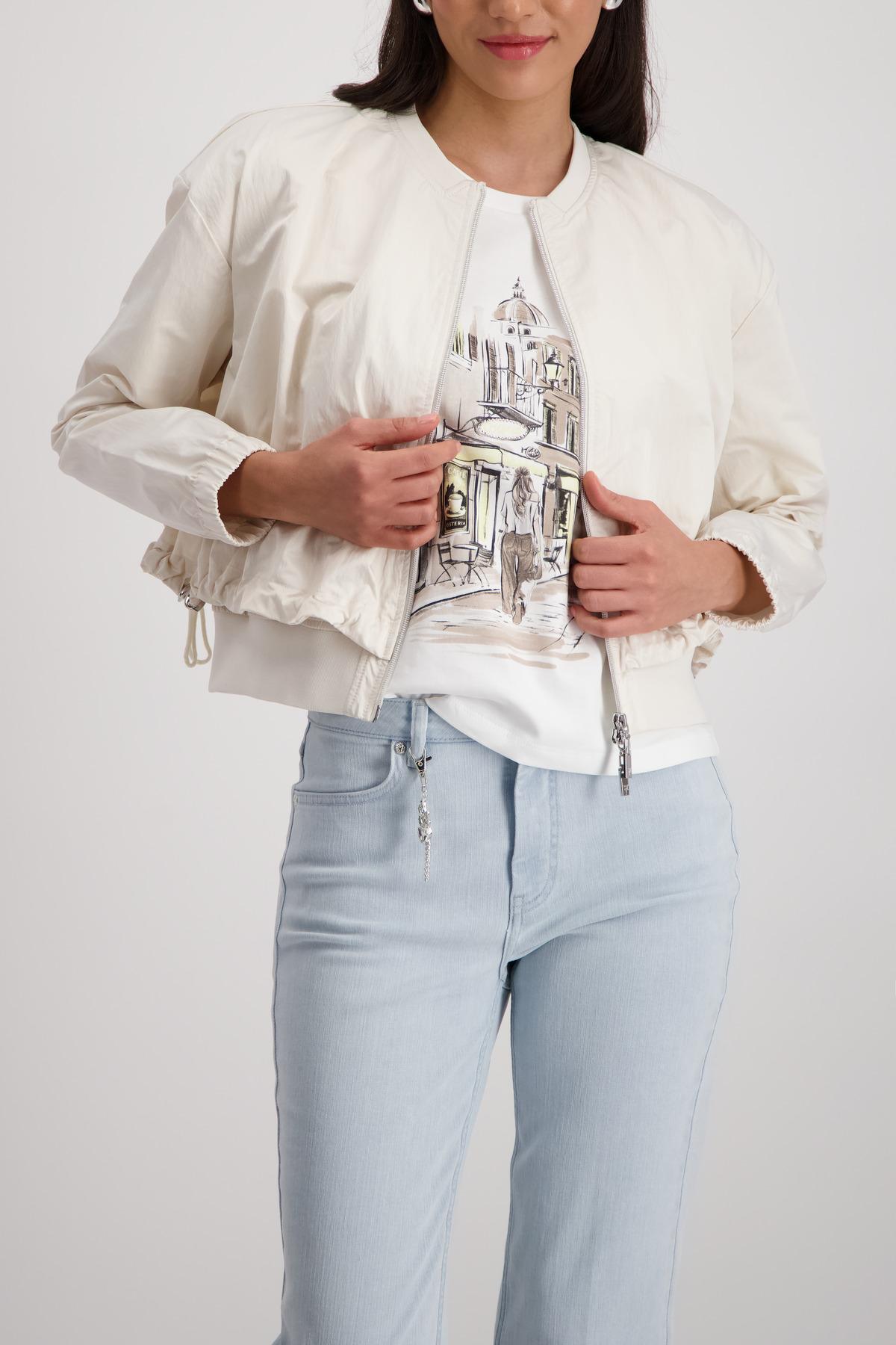 Nylon Jacke 40 - Champagne Beige