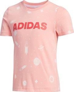 adidas Kinder Style Sommer T-Shirt 116 in Rot