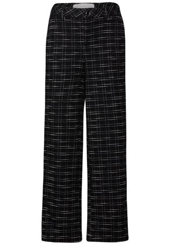 Karierte Bouclé Hose 38/30 - Black