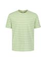 T-Shirt Crewneck Pin Stripe Garment Dyed M Regular Fit - Green