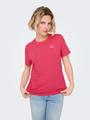 ONLJILL LIFE S/S REG TEE CS JRS S Normal geschnitten - Raspberry