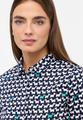 Bluse Satingewebe Langarm 36/Langarm REGULAR FIT - Navy/grün
