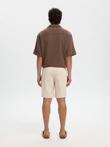 SLHREGULAR-HARVEY SUMMER SHORTS L Normal geschnitten - Oatmeal