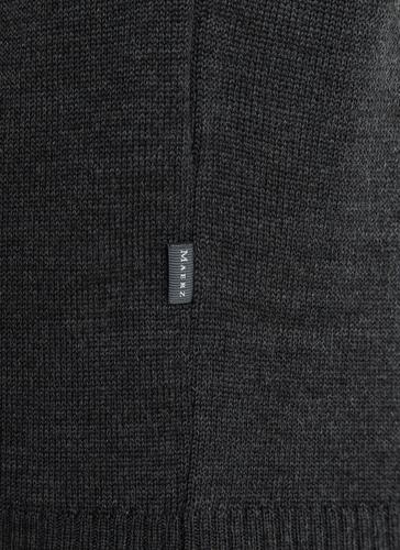 Strickjacke Zip 1/1 Arm 50 Classic Fit - Anthrazit