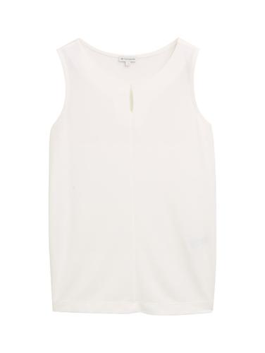 Top mit Cut-Out-Detail M Regular Fit - Whisper White