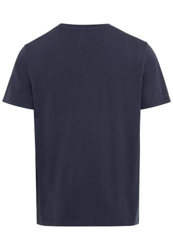 Basic T-Shirt aus nachhaltigem Organic Cotton Blau 5XL