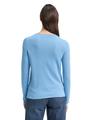 Pullover mit V-Ausschnitt XL Regular Fit - Sea Blue Melange