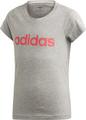 ADIDAS Kinder T-Shirt Essentials Linear 116 in Grau