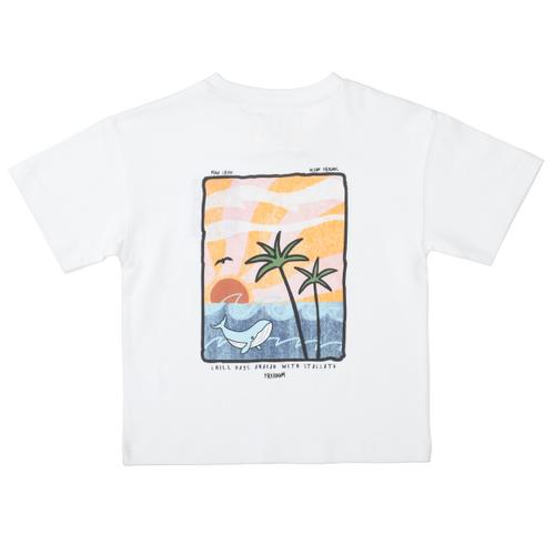 Kn.-T-Shirt, oversized 92/98 - Cream White