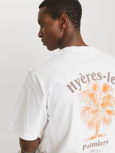 JORPAROS EASTER SKETCH TEE SS CREW N LN L Locker geschnitten - Bright White