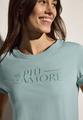 T-Shirt mit Wording L - Cool Salvia Green