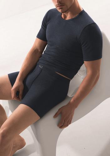 Feinripp "Jeans" L - Blau
