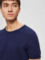 SLHMORGAN SS O-NECK TEE NOOS Blau M