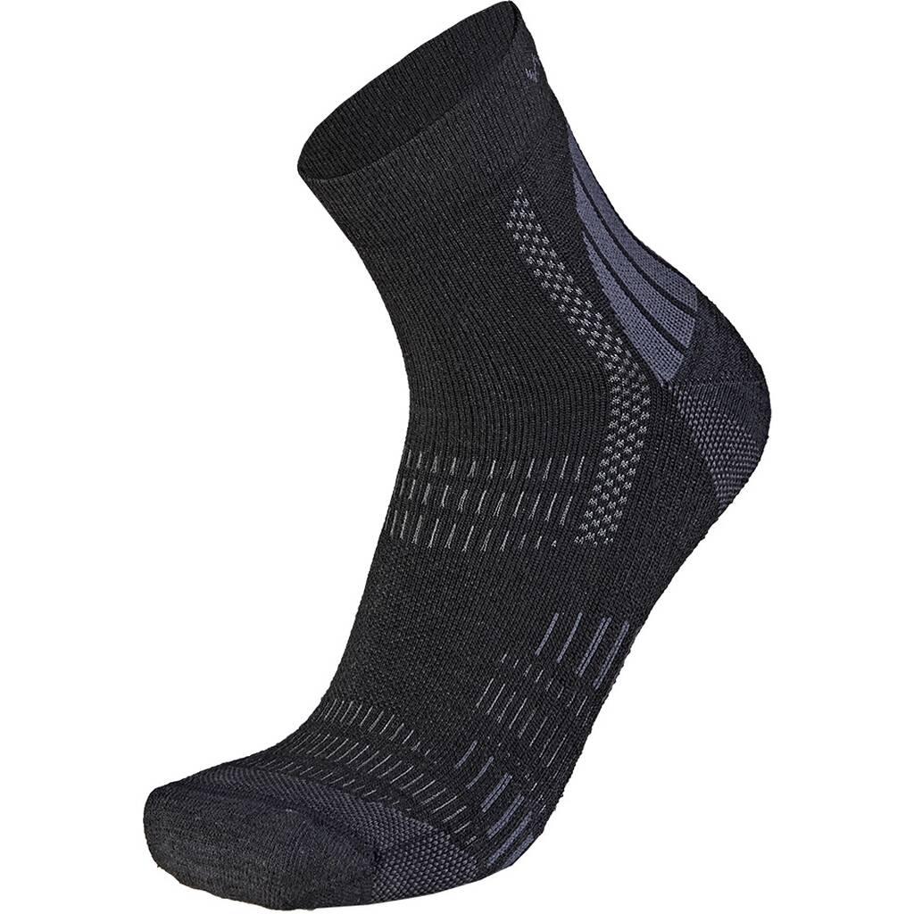 WAPITI Herren Socken Wandersocken S05 Merino Eco Mid 42-44 in Schwarz