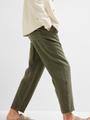 SLH180 RELAXED CROPPED MAGNUS SUN PANT S Locker geschnitten - Forest Night