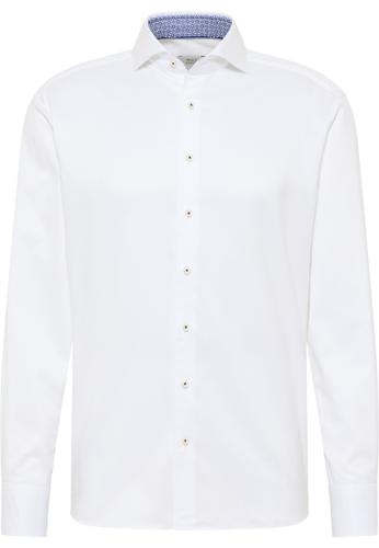 Soft Luxury Shirt Twill Langarm 44/Langarm - 65cm MODERN FIT - Off-white
