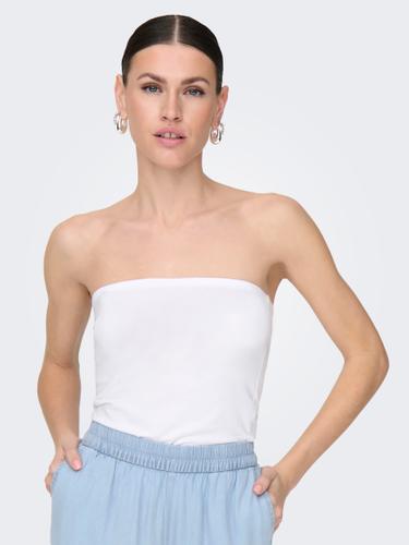 ONLLIVE LOVE LIFE TUBE TOP JRS XL Normal geschnitten - White