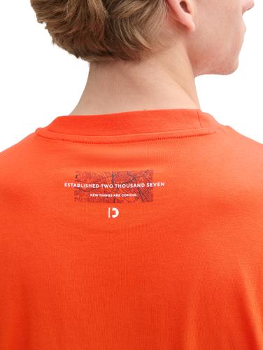Relaxed Fit T-Shirt mit Rücken-Print M Relaxed Fit - Deep Fiery Orange
