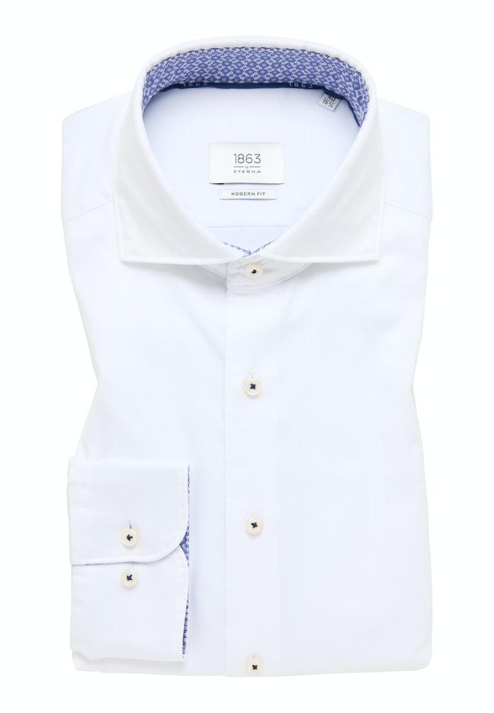 Soft Luxury Shirt Twill Langarm Weiß 39/Langarm - 65cm