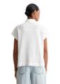 Poloshirt oversized S Oversized - White