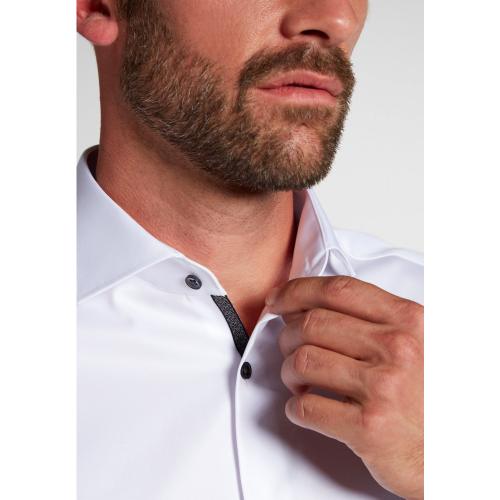 Cover Shirt Twill Langarm 42/Langarm - 65cm MODERN FIT - Weiß