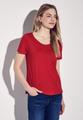 Basic T-Shirt in Unifarbe 38 - Glory Red