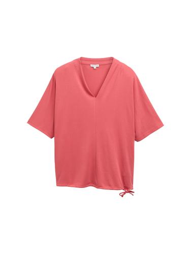 Plus Size - T-Shirt mit V-Ausschnitt 54 Regular Fit - Berry Red