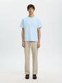 SLMSANDER SEERSUCKER SS O-NECK TEE S Normal geschnitten - Skyway