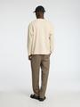 SLHLOOSEOSCAR LS O-NECK TEE NOOS M Locker geschnitten - Oatmeal