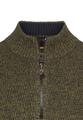 Strick-Troyer mit melierter Struktur 3XL Regular Fit - Forest Green