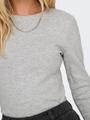 ONLRILEY O-NECK L/S TOP JRS NOOS Grau XL