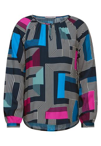 Bedruckte Bluse XL - Deep Petrol