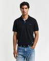 Kontrast Piqué Poloshirt XL - Black