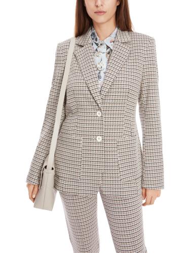 Blazer mit Karo 38 - Smoke