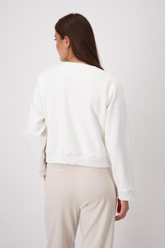 Jacke mit gesmokten Ärmelbündchen 40 - Off-white