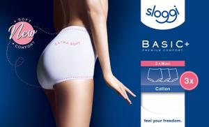 sloggi Basic+ Maxi 3P 42 - Weiss