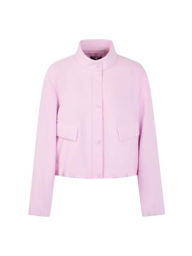 Jacke mit kleinem Stehkragen 40 - Pink Tulle