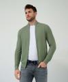 Style Jake XXL Herren-Strickjacke, Langarm, Stehkragen, Einschubtaschen vorn, 2-Wege-Reißverschluss mit wertigem Metallpuller, Gerader Schnitt - Hunter