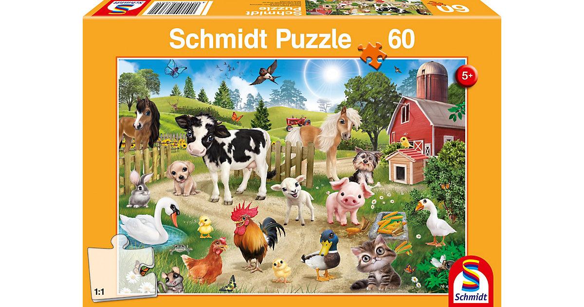 Puzzle Animal Club Bauernhof, 60 Teile