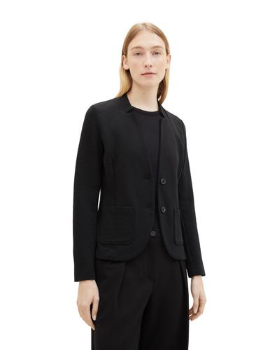 Slim Fit Blazer mit Ottoman Struktur XL Slim Fit - Deep Black