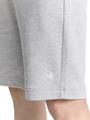Sweat Shorts mit detailliertem Kordelzug XL Regular Fit - Light Stone Grey Melange