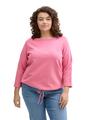 Plus Size - Langarmshirt mit Knopf-Details 46 Loose Fit - Bright Rose