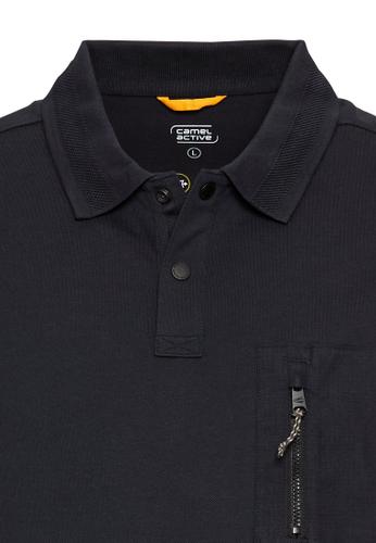 Kurzarm Poloshirt mit Cooling Effekt Blau 4XL