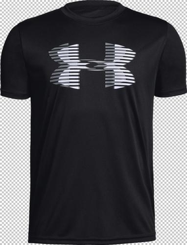 UNDER ARMOUR Kinder Tech Big Logo Solid Tee M in Schwarz