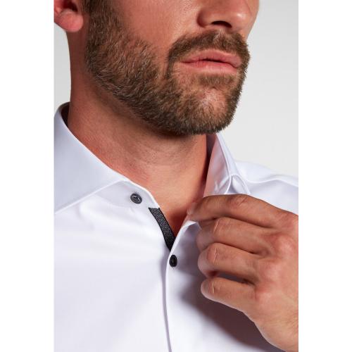 Cover Shirt Twill Langarm 43/Langarm - 65cm MODERN FIT - Weiß